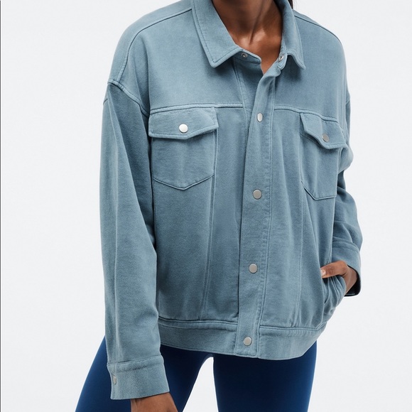 As Is Fabletics Lara oversized jersey cotton cardigan - Picture 2 of 16